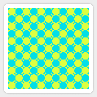 Circles with  Squares Sticker